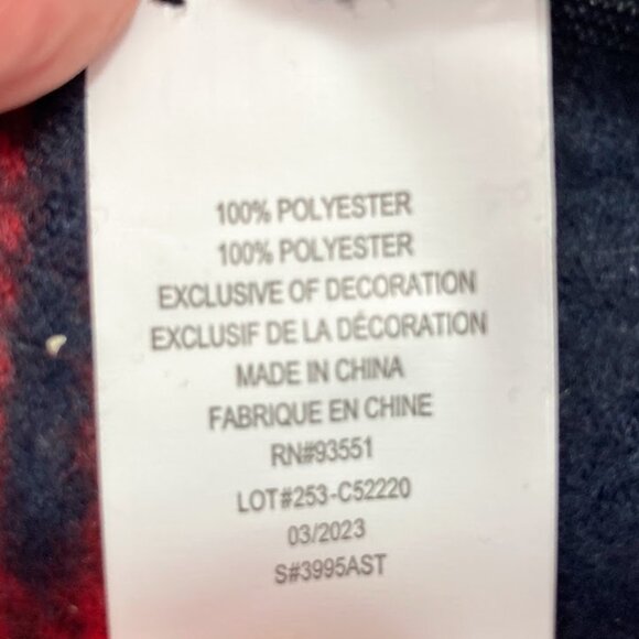 RM Auction Blanket Gull Wing Group Convention 5' x 4' Red & Black Plaid NEW - Picture 8 of 8